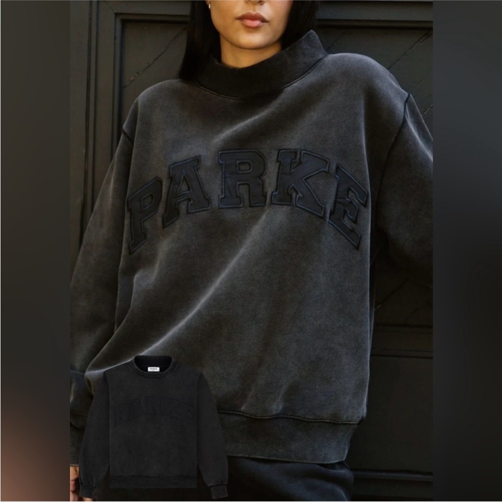 Parke Large/XL Halloween Varsity Mockneck NWT 🖤⚡️